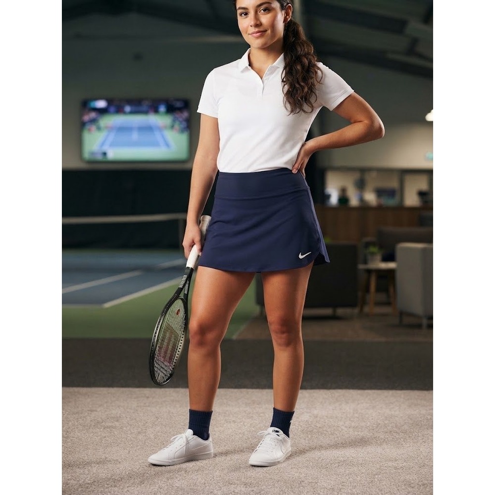 Nike Tennis Skort Womens Small Navy Blue Excellent Dri-FIT Athletic Skirt